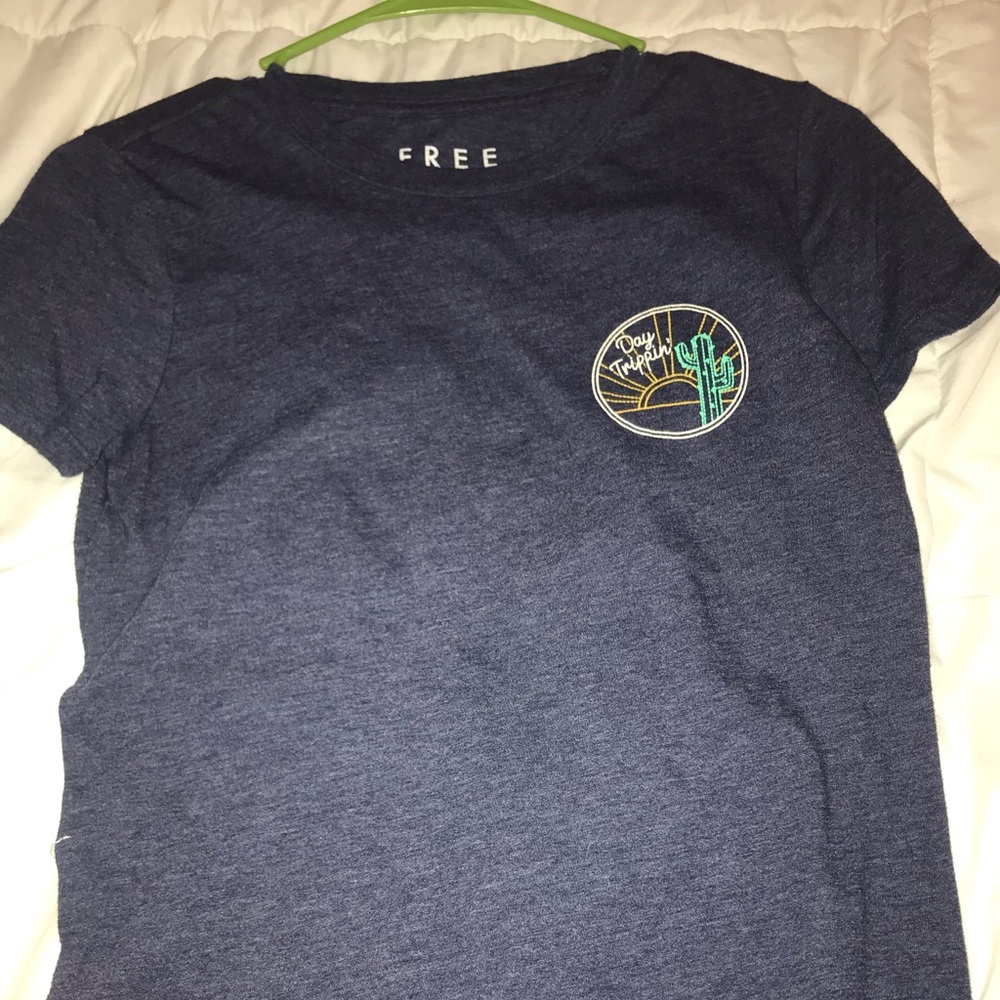 blue t-shirt